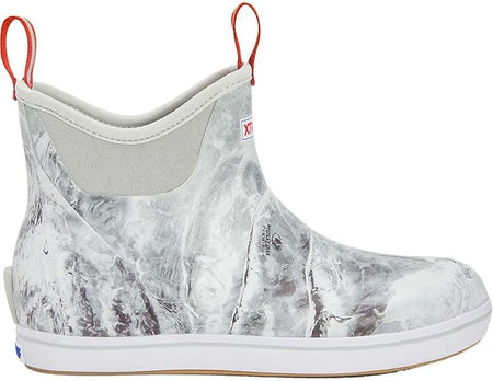 XTRATUF Men's Mossy Oak Elements® Ankle Deck Boot XMAB-MOH BLACK WHITE CAMO