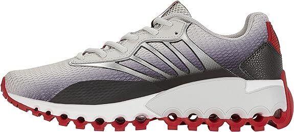 KSwiss Mens Tubes Sport GrayBlackRed 07924068 Training Shoe Brand New - AllSportsWearUSA