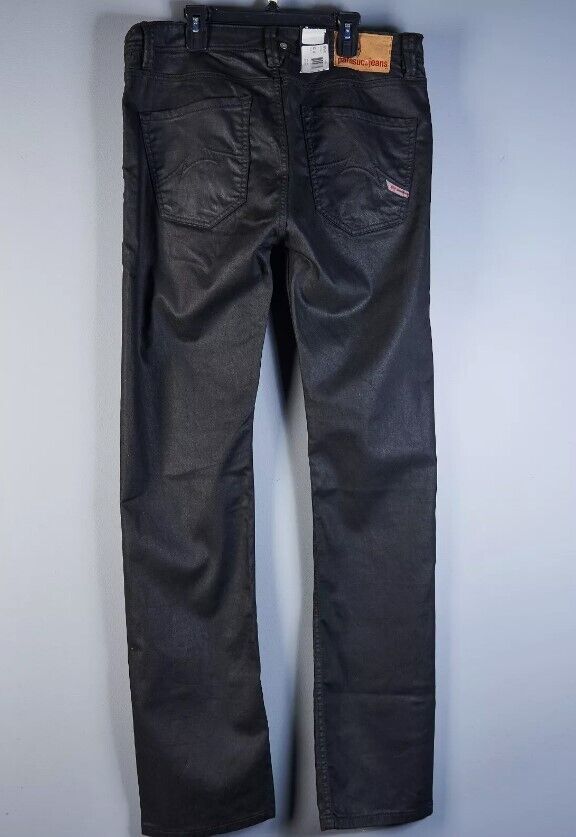 VINTAGE PARASUCO JEANS BLACK MENS W33 L34 9 BONO FIT NEW - AllSportsWearUSA
