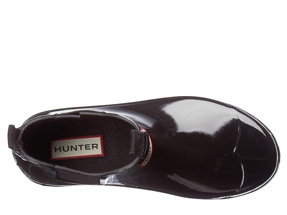 Hunter Kids Original Chelsea Black Gloss Waterproof Rain Boot