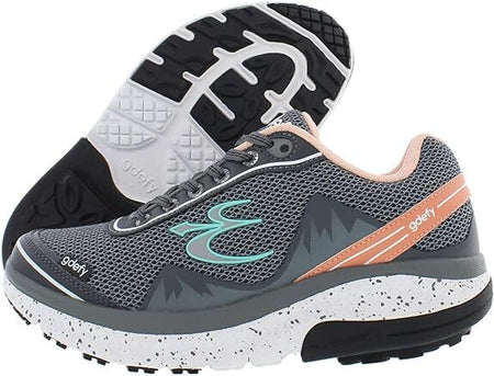 Gravity Defyer Women's Mighty Walk TB9024FGP Gray/Pink Orthopedic Sneaker