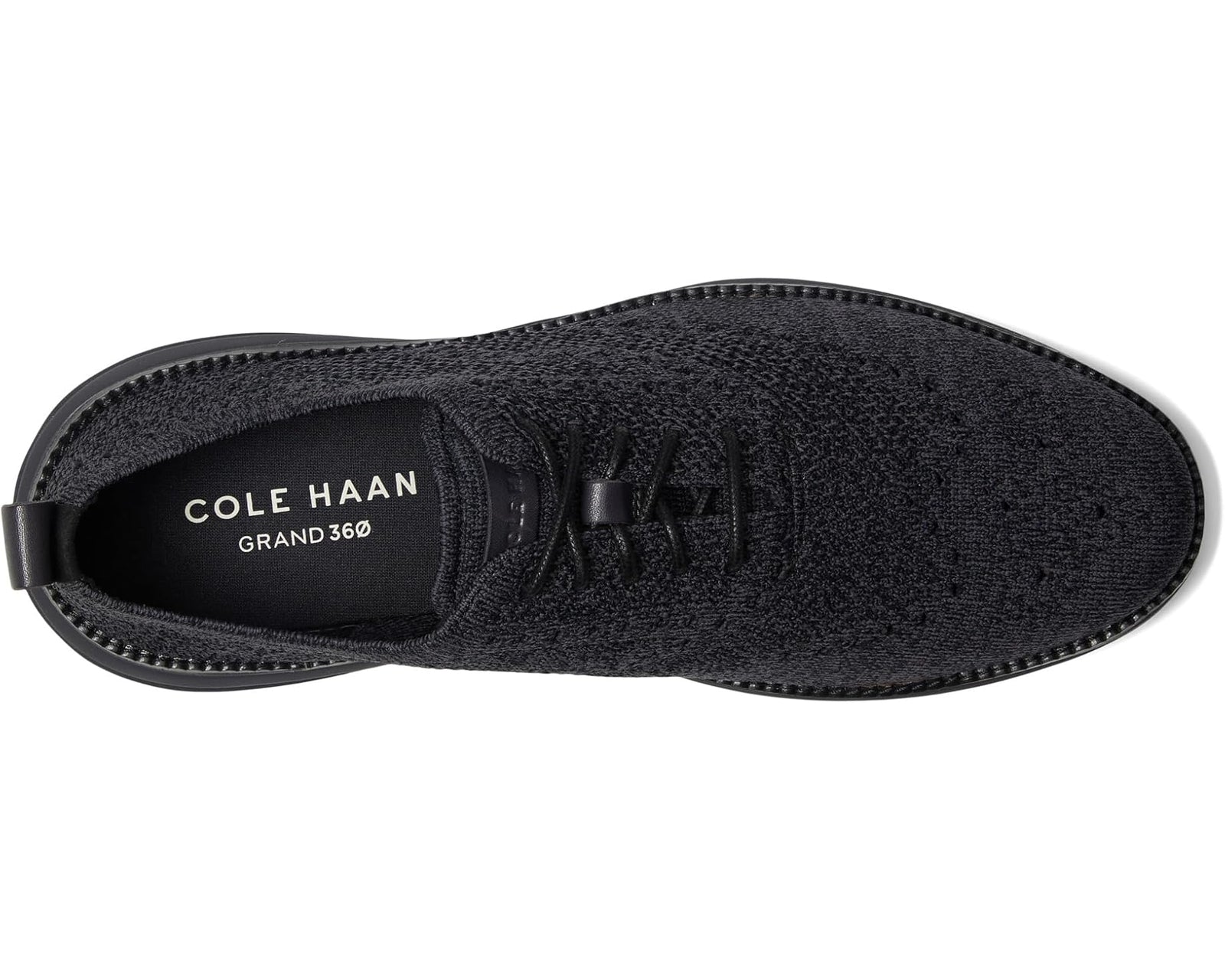 Cole Haan Men's Grand Hurrion Stitchlite Wingtip Oxfords C40691 Black Periscope