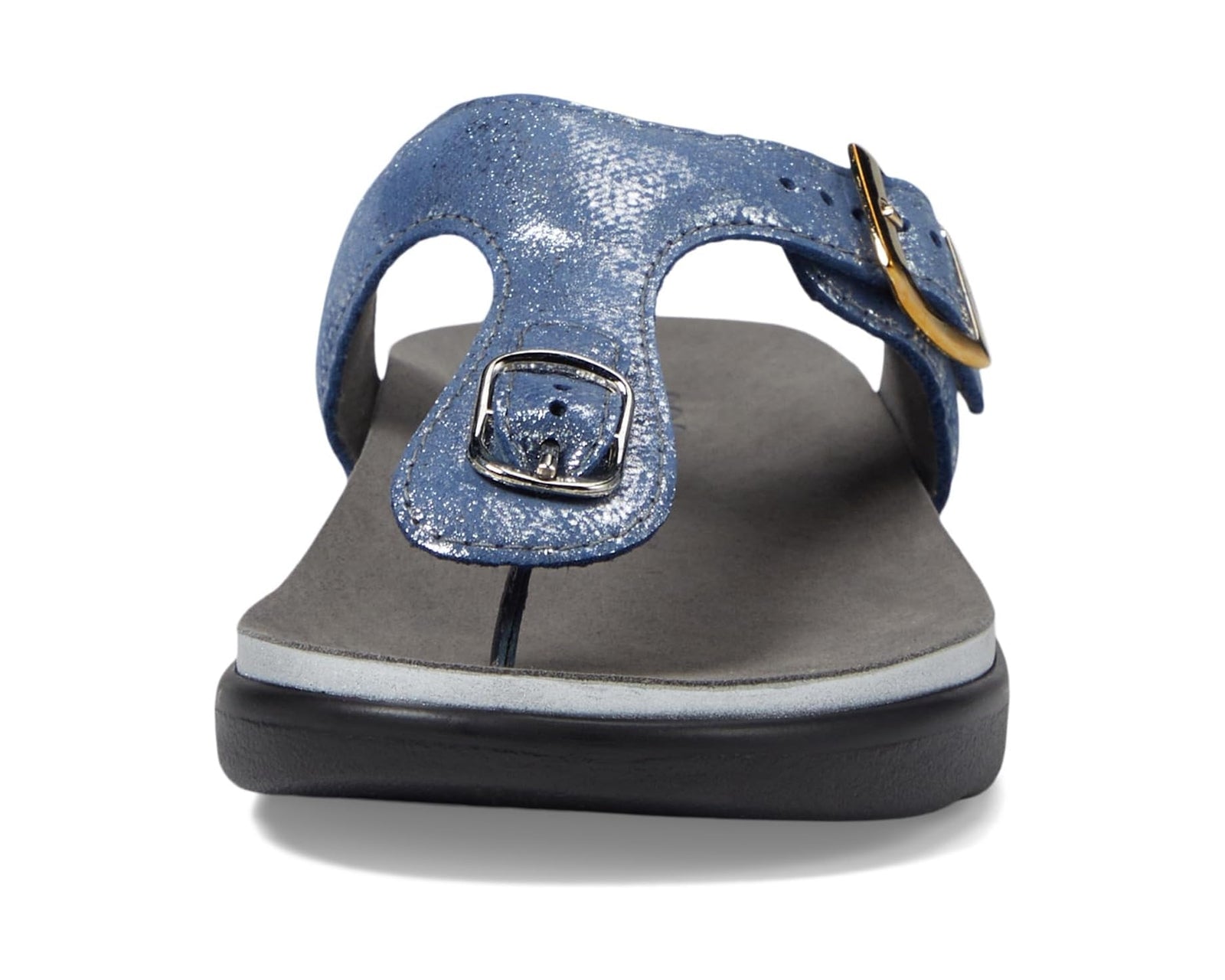 SAS Women's Sanibel Comfort Thong Sandal Silver/Blue