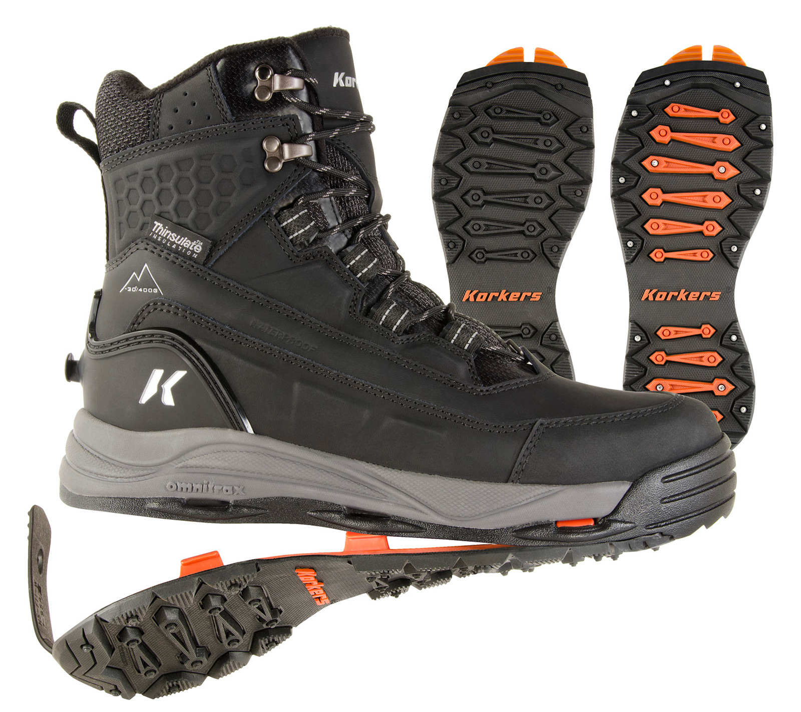 Korkers Mens  Snowmageddon Boot OB9520BK