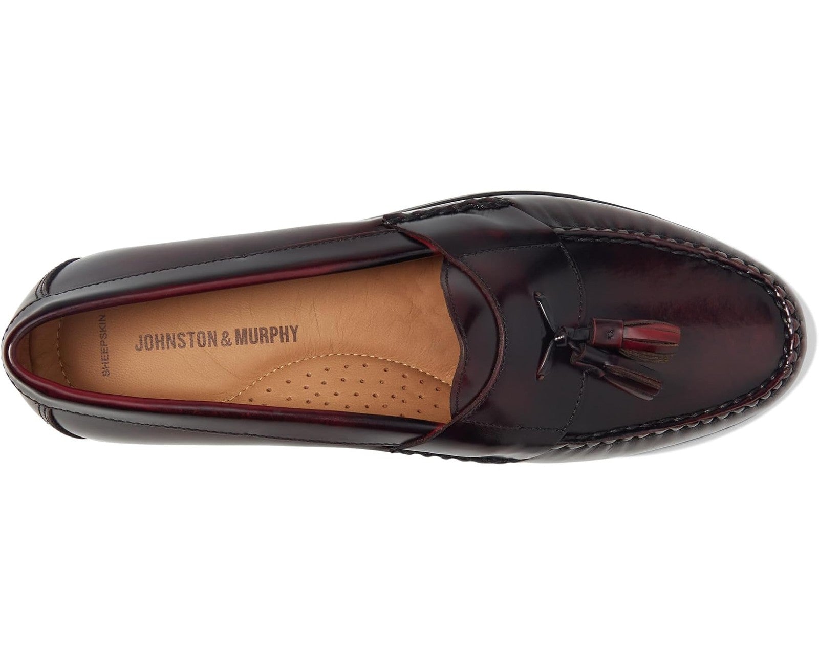Johnston & Murphy Men's Hayes Tassel Loafer 015-01094 Burgundy