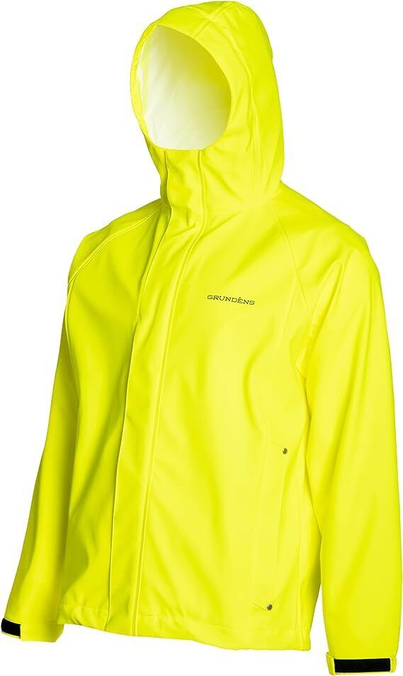 Grundens Mens Neptune 319 Hi Vis Yellow Commercial Fishing Jacket New - AllSportsWearUSA