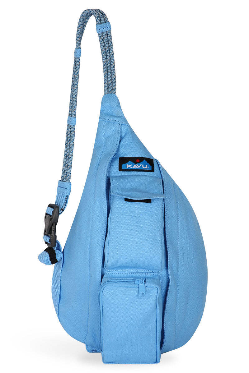 kavu backpack mini Kavu Mini Rope Bag Cotton Crossbody Sling Backpack 923-2499 Blue Bay