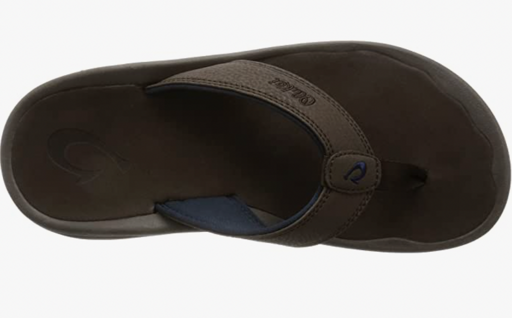 OluKai Ohana Men's Dark Wood Beach Sandals - AllSportsWearUSA