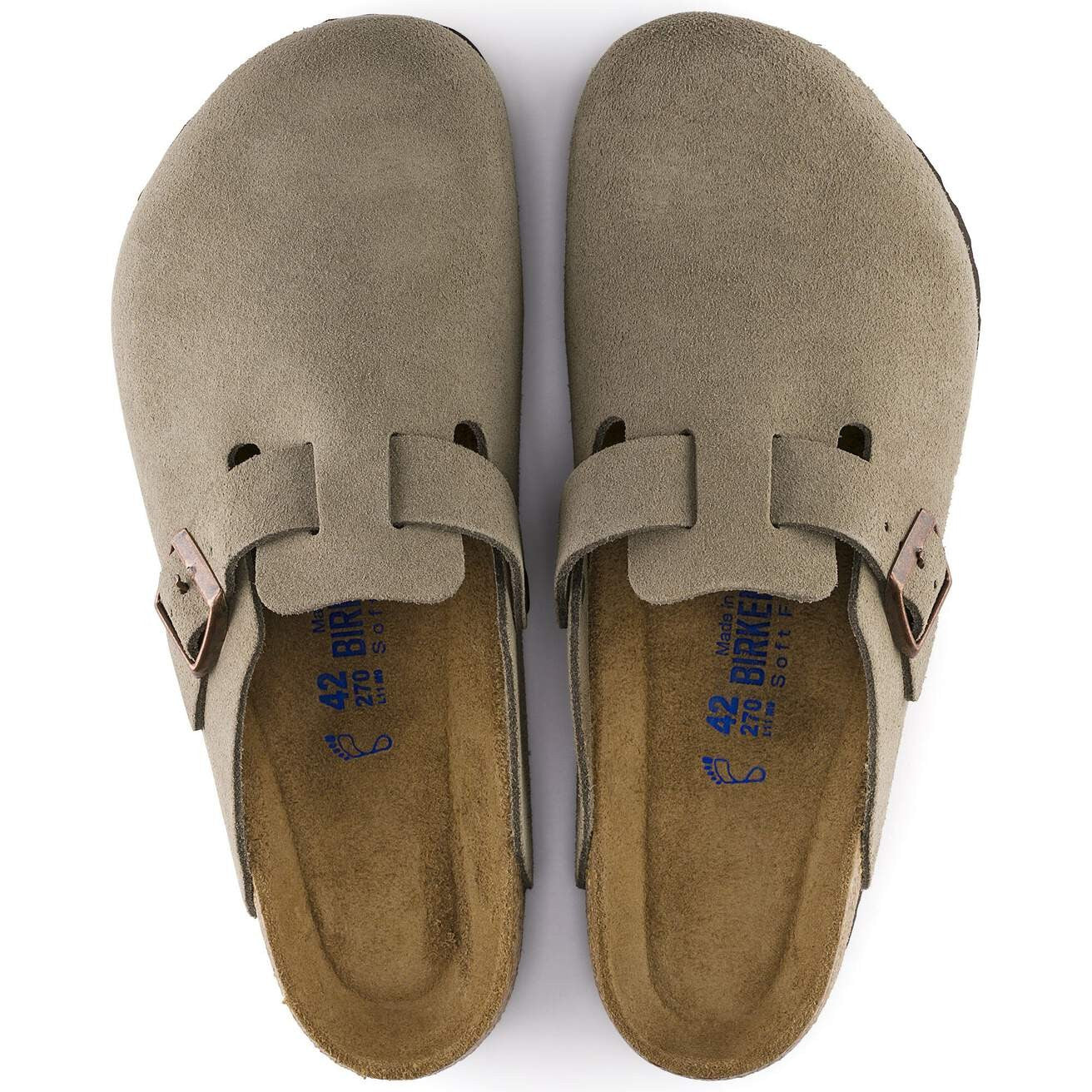 Birkenstock Men's Boston Casual Slides 560771 Taupe EU 39