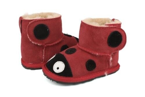 EMU Australia Little Creatures Lady Bug Ladybug Boot Baby Walker NEW Boxed 6-12 - AllSportsWearUSA