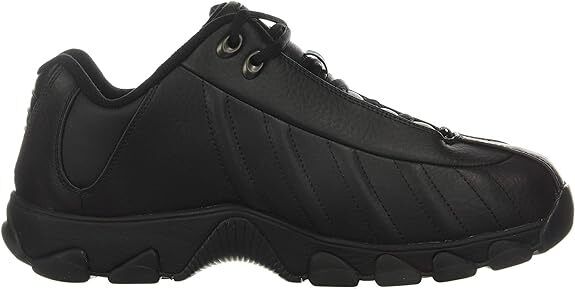 KSwiss Mens ST329 CMF Black Size 85 Extra Wide Leather Training Shoe Brand New - AllSportsWearUSA