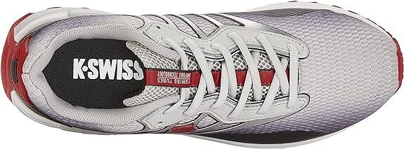 KSwiss Mens Tubes Sport GrayBlackRed 07924068 Training Shoe Brand New - AllSportsWearUSA