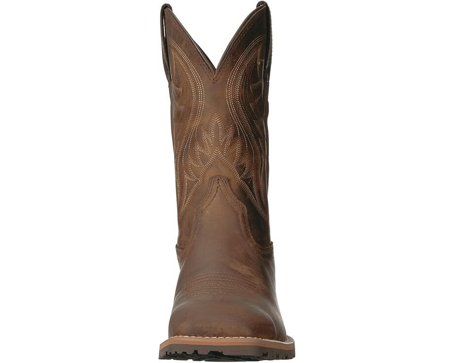 Ariat Men's Hybrid Rancher Distressed Brown Square Toe Boots 10023175 Brand New