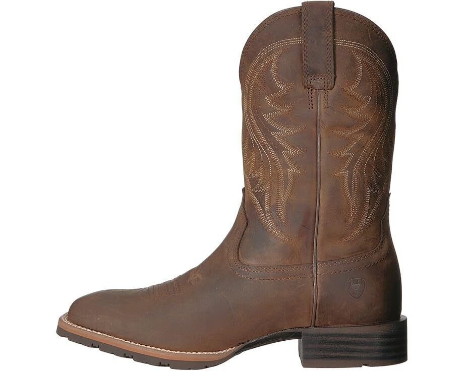 Ariat Men's Hybrid Rancher Distressed Brown Square Toe Boots 10023175 Brand New