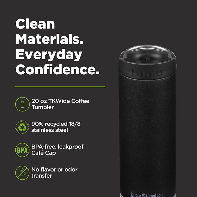 Klean Kanteen TKWide VI Deckel Black 592 ml