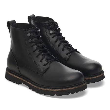 Birkenstock  Men's Highwood Lace Mid Waterproof Boots 1030942   Black Leather