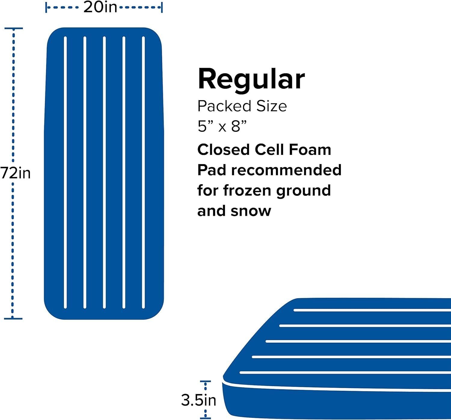 Big Agnes Divide 20x72 Warm Olive Air Chamber Insulated Sleeping Pad Brand New - AllSportsWearUSA