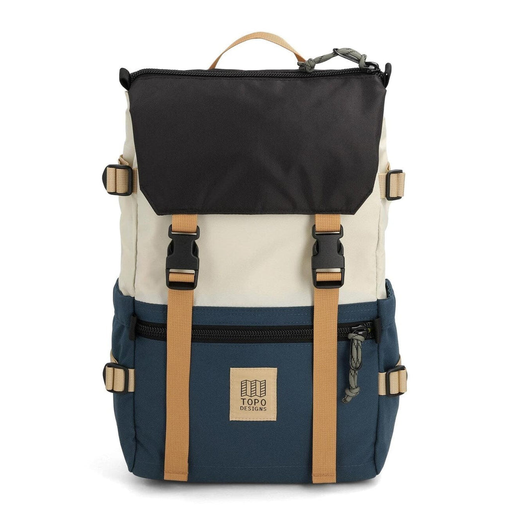 Topo Designs Rover Pack Classic Backpack  932436024000 Bone White and Pond Blue