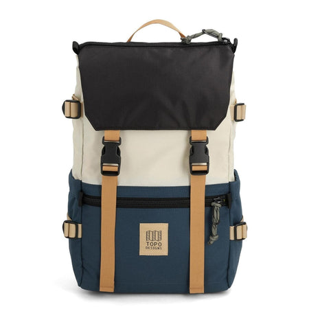 Topo Designs Rover Pack Classic Backpack  932436024000 Bone White and Pond Blue