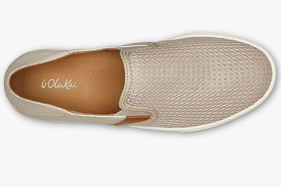 OLUKAI Pehuea Women's Slip On Sneakers, Casual Everyday Shoes Tapa/Tapa - AllSportsWearUSA