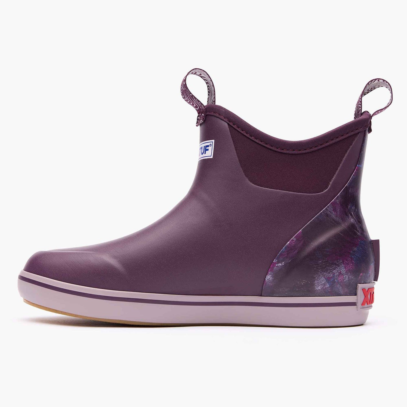 XTRATUF Women's Trolling Pack Fleece Lined Ankle Deck Boot XWAB-5TP Purple