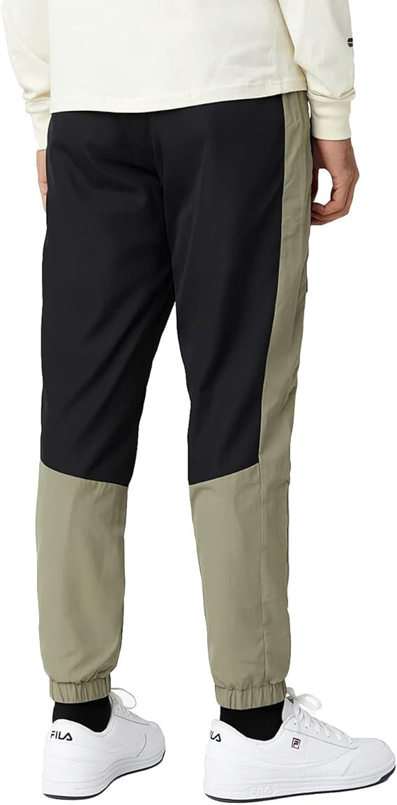 Fila Men's Cyril Track Pant LM039393 Black Vetiver Turtledove Large