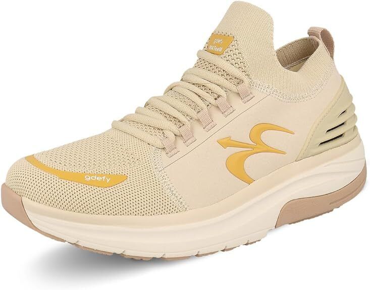 Gravity Defyer Women's GDEFY MATeeM Cross-Trainer TB9036FBG-M Beige/Gold Shoes - AllSportsWearUSA