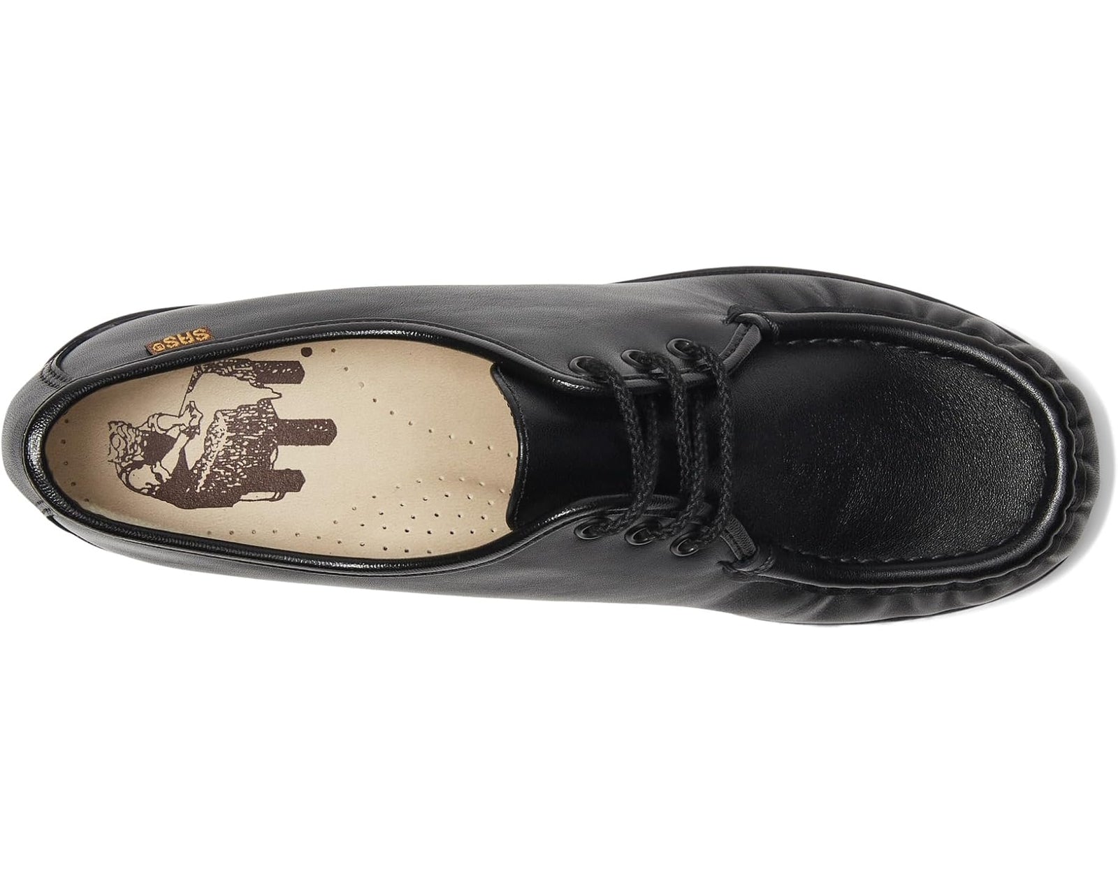 SAS  Bounce Lace Up Comfort Moc Women's Black