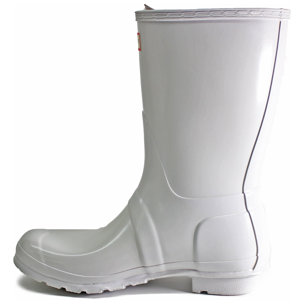 Hunter Original Gloss Rubber Women's Short Wellington Boots White