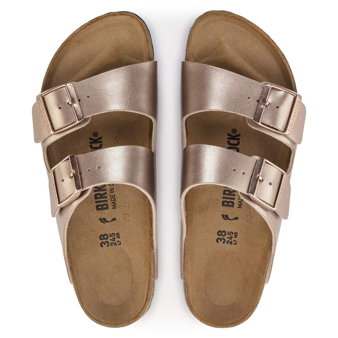 Birkenstock Women's Arizona Birko-Flor 1023960 Copper EU 39