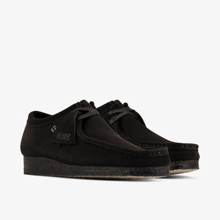 Clarks Originals Wallabee Men's Lace Up Suede Moccasin 26155519 Black
