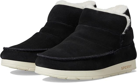 Sperry MOC-Sider Bootie Leather Shoe STS87876 Black