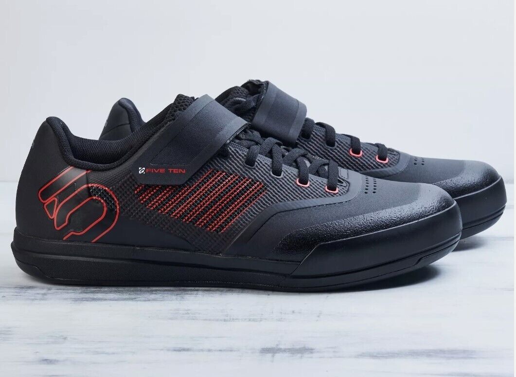 FIVE TEN HELLCAT PRO MTB SHOES, RED/BLACK, SIZE 11 - AllSportsWearUSA