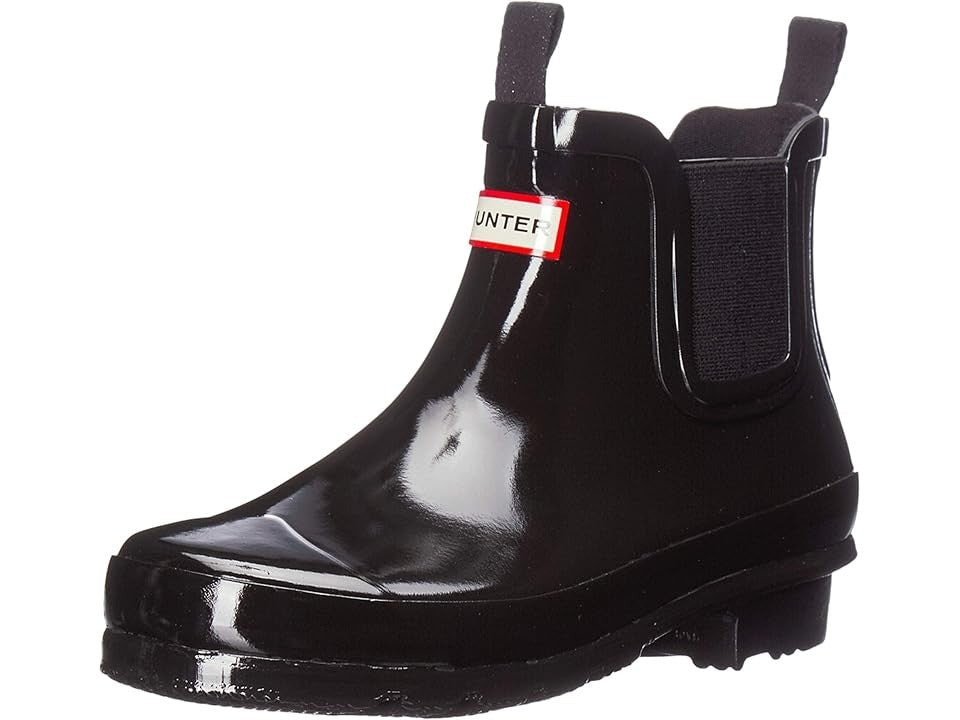 Hunter Kids Original Chelsea Black Gloss Waterproof Rain Boot