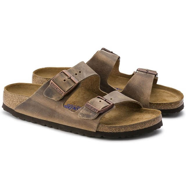 Birkenstock 552811 Arizona Oiled Leather Tobacco Soft Footbed