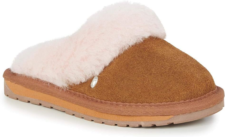EMU AUSTRALIA Kids Jolie K11486-CHESTNUT Size 9 Wool Slippers Brand New - AllSportsWearUSA