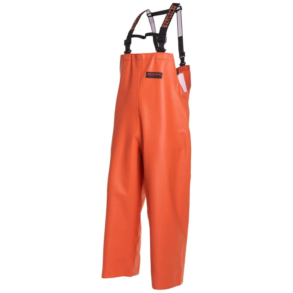 Grundens Herkules 16 Men's Waterproof Fishing Bib Pants Orange 10096-800