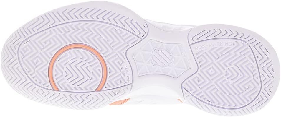 KSwiss Womens Bigshot 4 Peach AmberWhiteAsphalt Size 10 Tennis Shoe New - AllSportsWearUSA