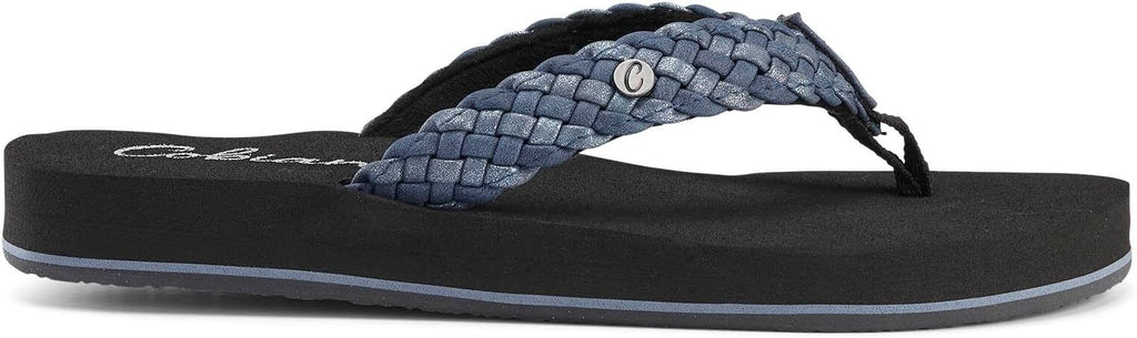 Cobian Womens Braided Bounce BRB10460 INDIGO Flip Flop Sandal Brand New - AllSportsWearUSA