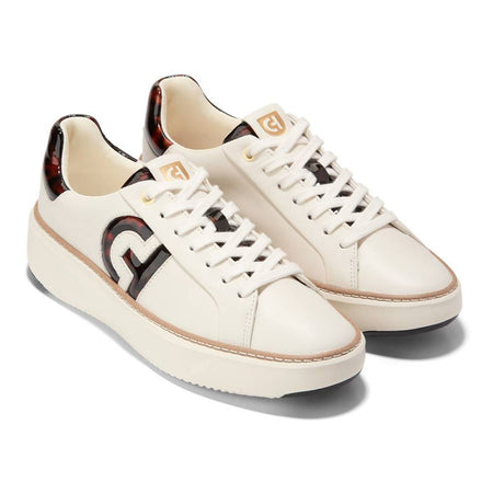 Cole Haan Women's Grandpro Topspin Sneaker Shoes W31300 Ivory Brand New