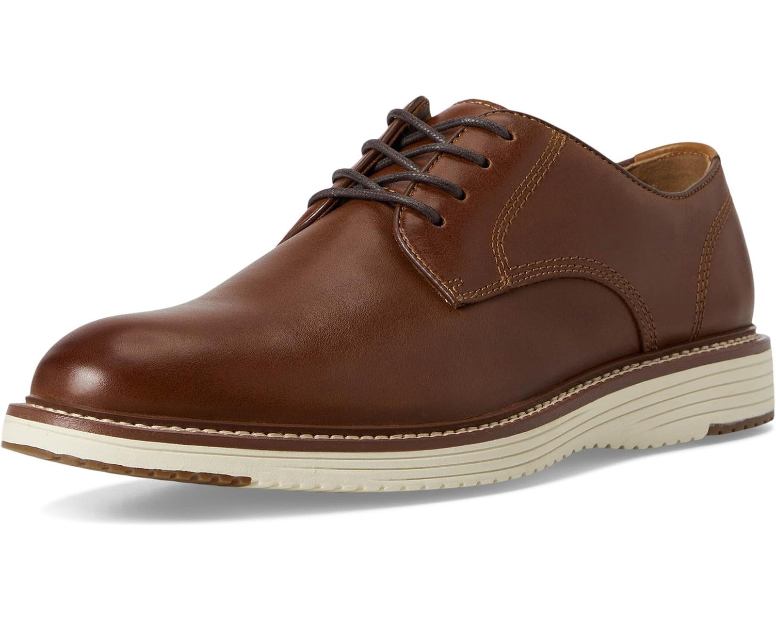 Johnston & Murphy Men's Upton Plain Toe 020-03520 Tan Full Grain
