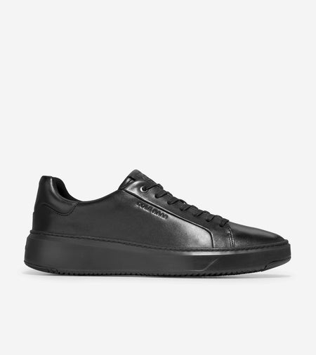 Cole Haan Men’s GrandPro Topspin Black Leather Sneakers C36412 Brand New - AllSportsWearUSA