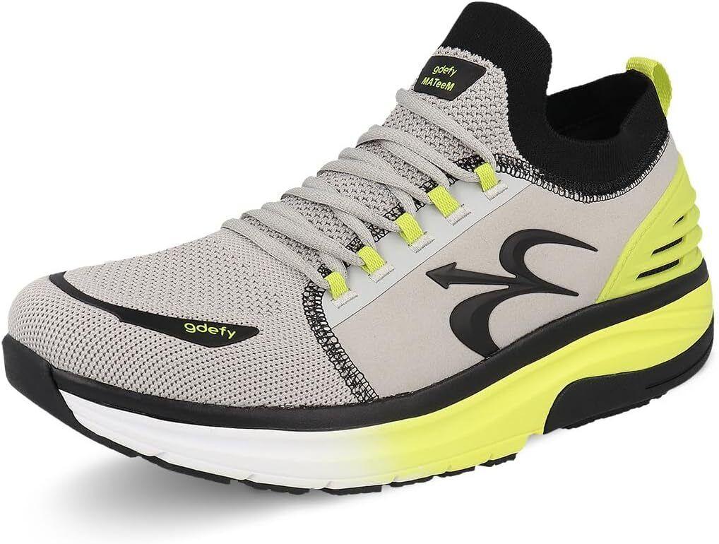 Gravity Defyer GDEFY Mens MATeeM CrossTrainer TB9036MGLM GrayYellowBrand New - AllSportsWearUSA