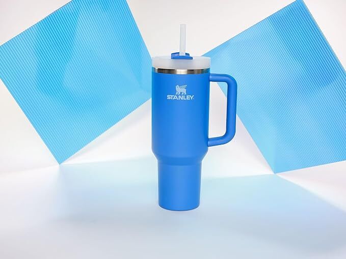 Stanley Cup 40 oz. Quencher H2.0 FlowState Tumbler Azure Blue - AllSportsWearUSA