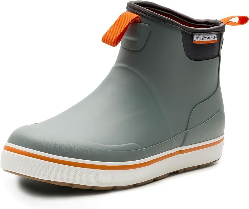 Grundens Men's DECK-BOSS Ankle Boot Monument Grey 60008-030 Brand New - AllSportsWearUSA