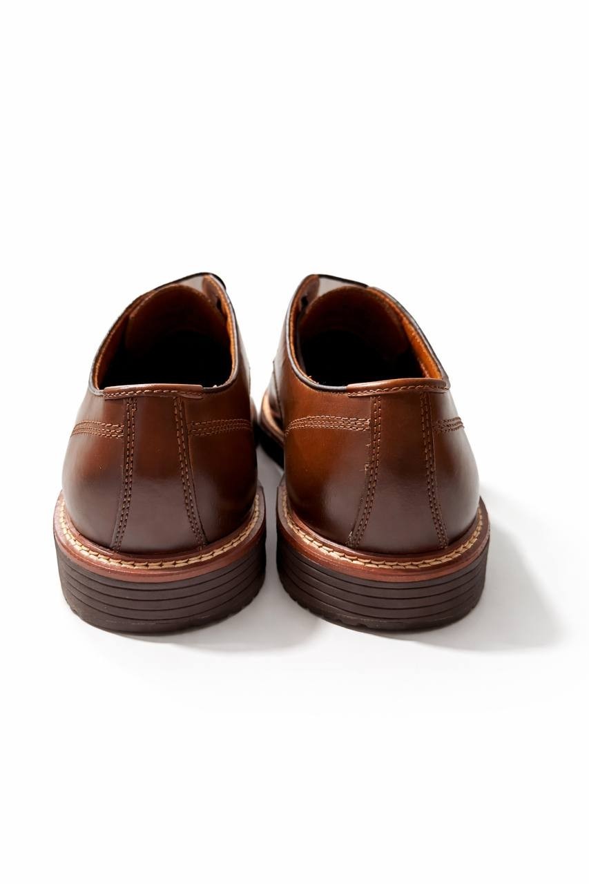 Men's Johnston & Murphy Upton Cap Toe Dress Shoes 020-04034 Tan Full Grain