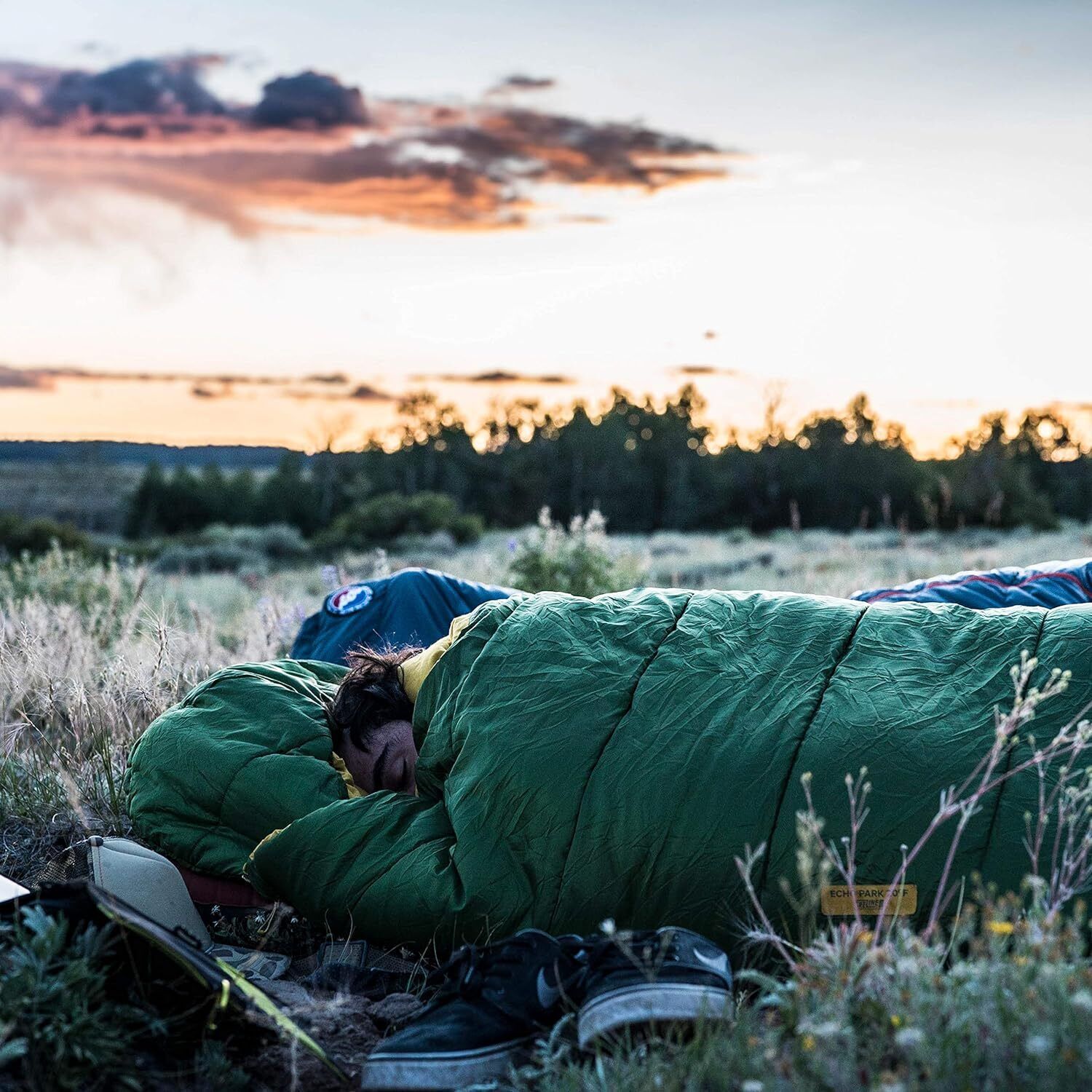 Big Agnes Echo Park 0° 1P BEP20L20 Green/olive Synthetic Sleeping Bag Brand New - AllSportsWearUSA