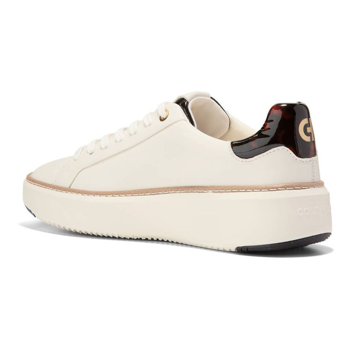 Cole Haan Women's Grandpro Topspin Sneaker Shoes W31300 Ivory Brand New