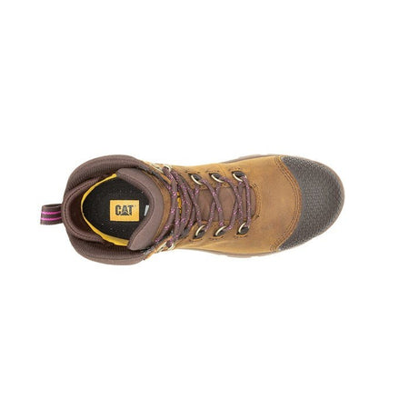 Caterpillar Accomplice X Waterproof Steel Toe Work Boot Women Crisp