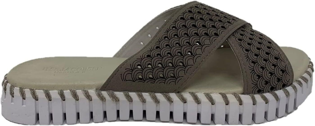 Ilse Jacobsen Womens Tulip 1575 Falcon Cross Band Sandal Slide Brand New - AllSportsWearUSA